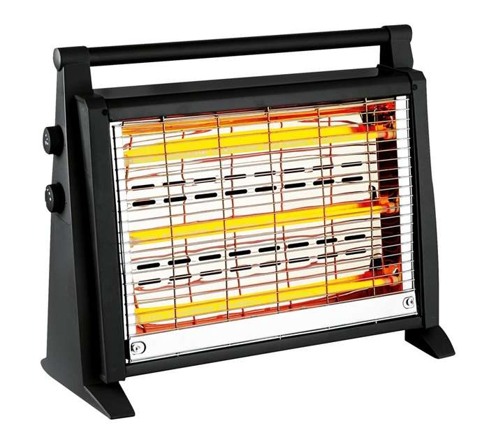 Goldair GQH-004 Quartz Heater - Black (230 x 420mm)