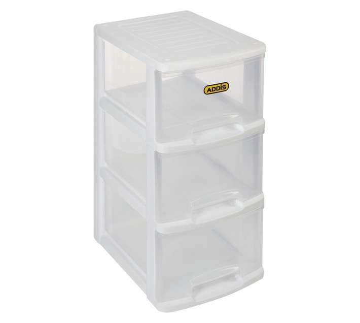 Addis 3 Drawer Slimline Storage Unit - Small White