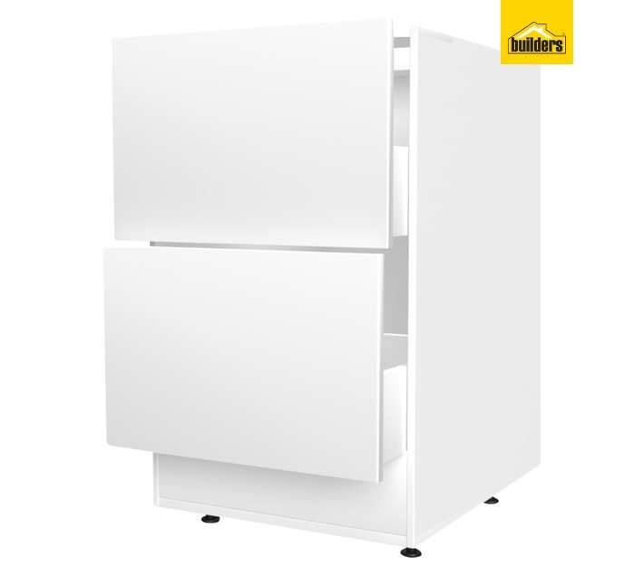 Home and Kitchen Base Unit Wrap Pot Cabinet - Alpine White (600mm)