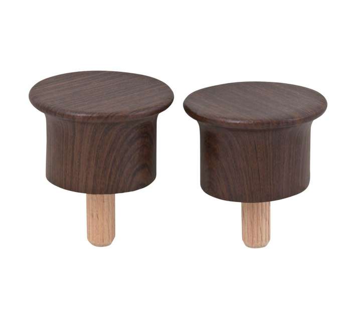 Designer End Caps - Auburn (34mm)