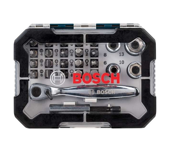 Bosch 26 Piece Screwdriver Bit and Ratchet Set