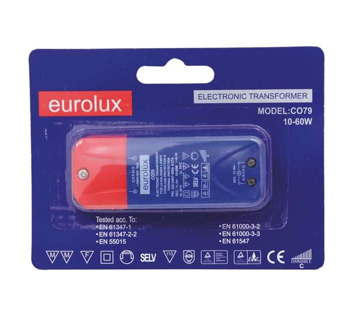 Eurolux Electronic Transformer 20-60w 220-240v