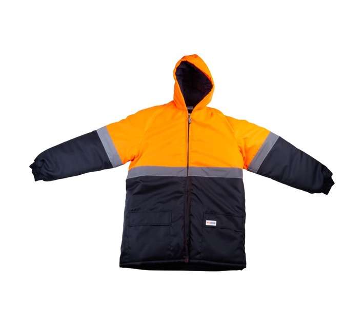 Beck Jacket 2 Tone Hi Viz Thermal Silver Refl Tape - Navy (M)