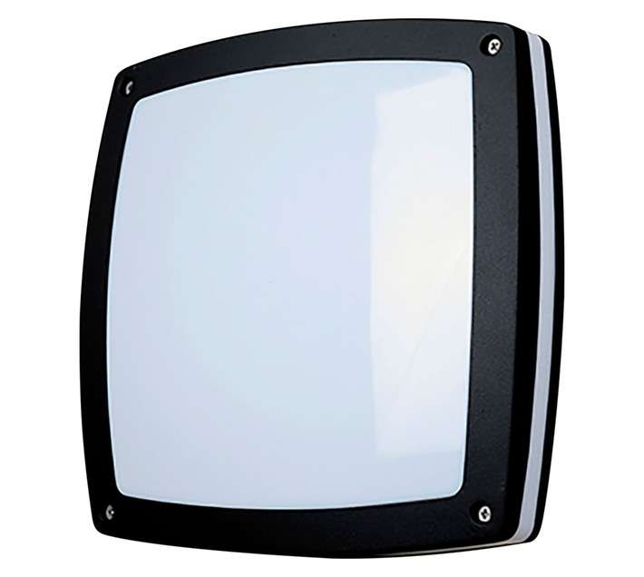 Radiant Square Bulkhead Light - Black (300mm)