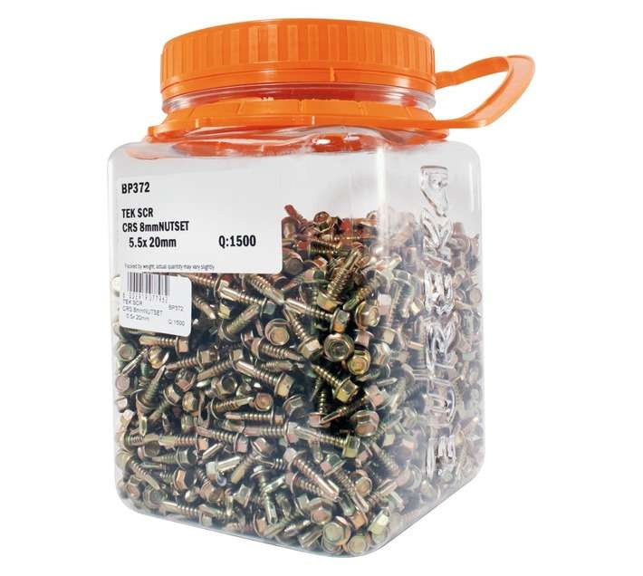 Eureka 5.5 x 20mm Tek Screw Hex coarse (1500 Pack)