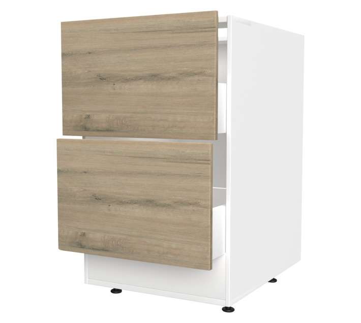 Home and Kitchen Base Unit Melamine Pot Cabinet - Brookhill (600mm)