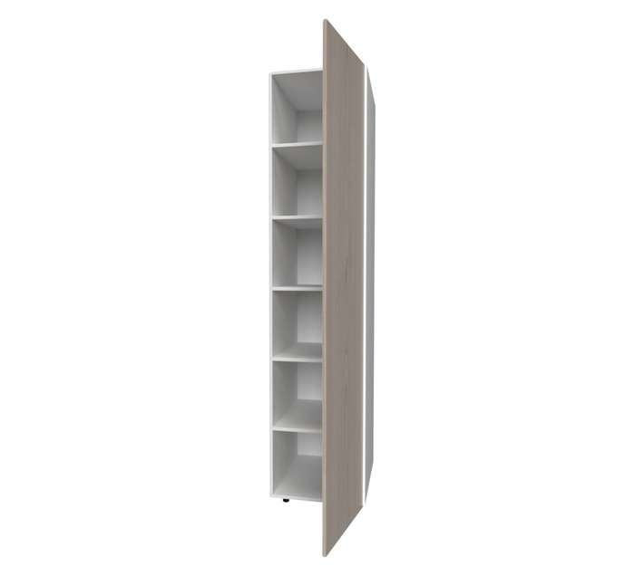 Home and Kitchen Base Unit Melamine Grocery Cabinet - Black Cherry (450mm)