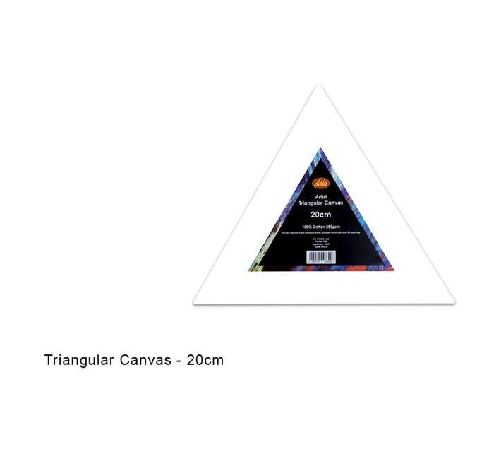 Dala Triangular Stretch Canvas - White (200mm)