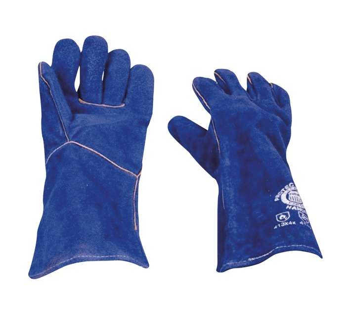 Evrigard Welding Elbow Length Gloves - Blue
