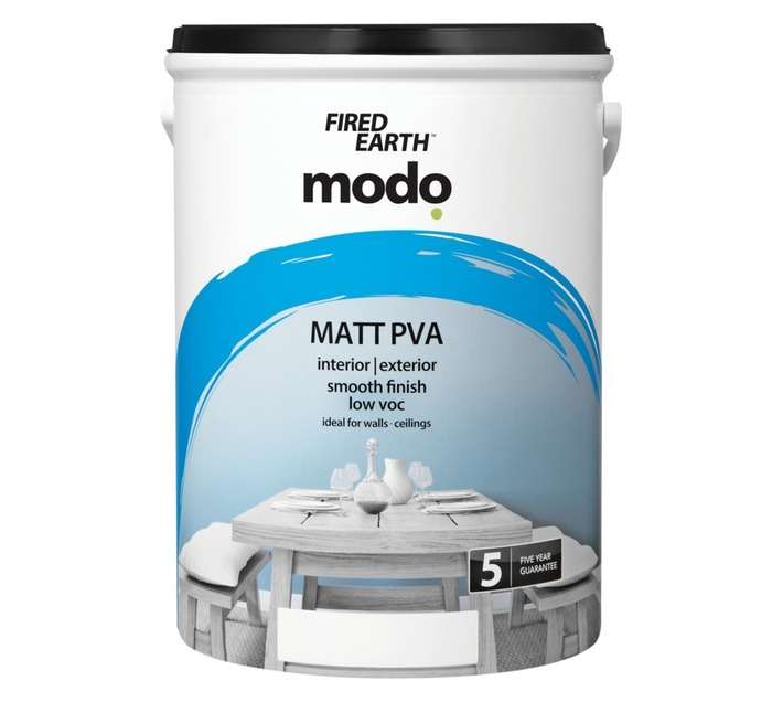 Fired Earth Modo Matt PVA - White (20L)