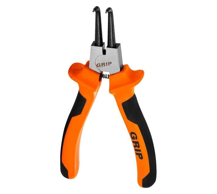Grip pliers circlip ext. bent nose 175mm