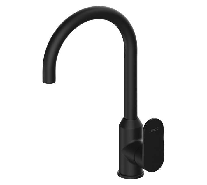 Lusso Roya Single Hole Sink Mixer - Black (120 x 300 x 70mm)