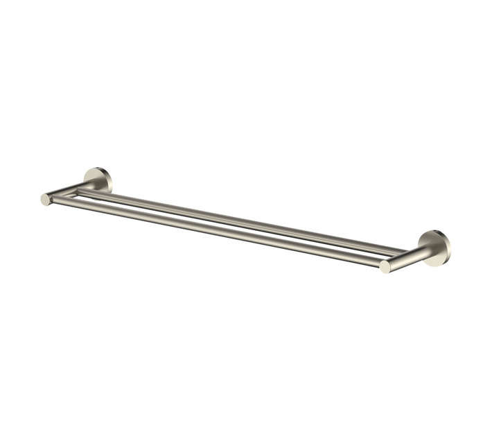 DBL TOWEL RAIL - BR NICKEL