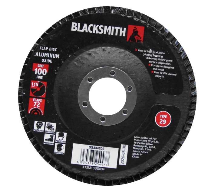 Blacksmith Aluoxide 72f Flap Disc 100 Grit