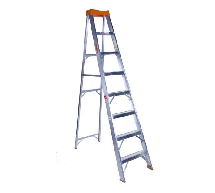 Alum Step Ladder Prof 8 Step 150kg (2400mm)