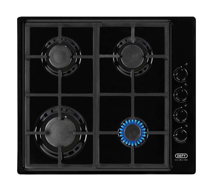 Defy 4 Gas Burner Hob Black DHG132