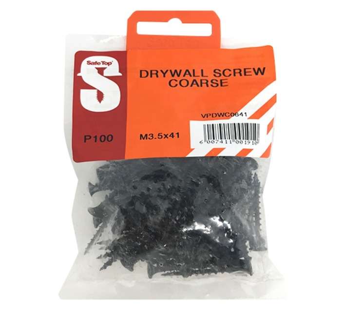 Safe Top VDS641 100 x Self Tapping Screws (6 x 41mm)