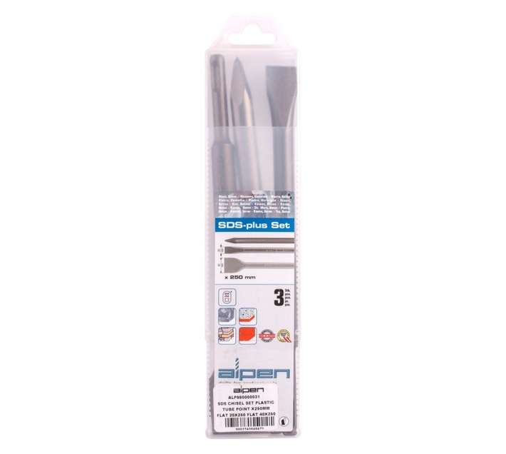 Alpen ALP980000031 3 Piece SDS Chisel Drill Bit Set