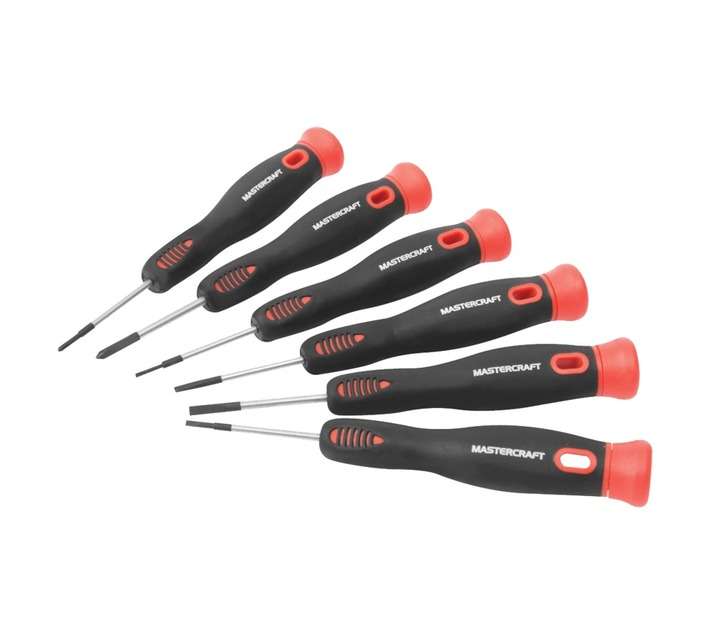 Mastercraft S2SD0040 6 Piece Precision Screwdriver Set