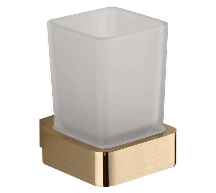 Lusso Ciano Toothbrush Tumbler - Gold