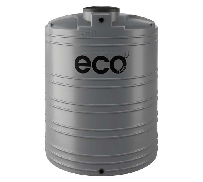 Eco Tanks Vertical Water Tank - Grey (2550L)