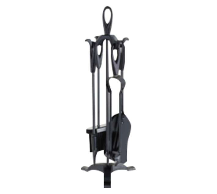 Megamaster Grand Fireplace Tool Set - Black