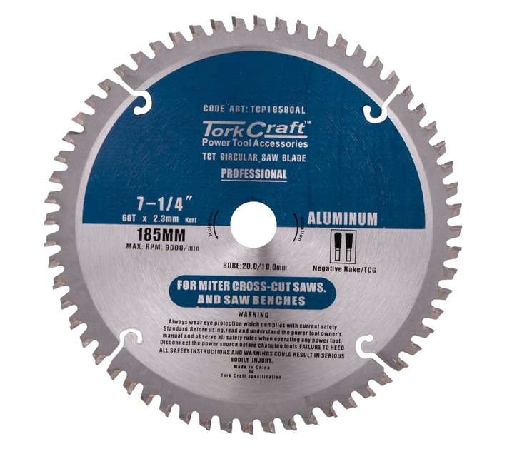 Tork Craft TCP18560AL Aluminium Circular Saw Blade (185mm)