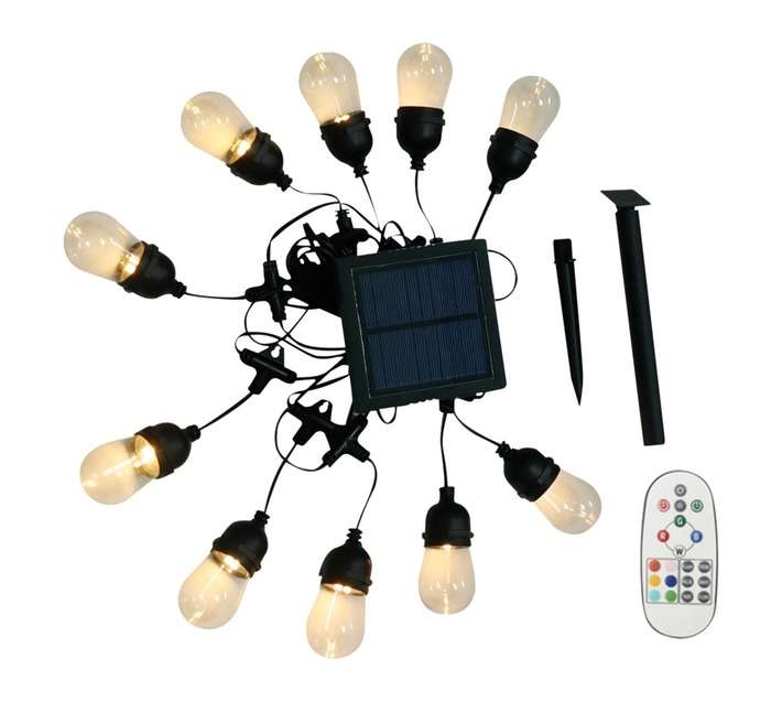 Solarmate SM032 10 Bulb Solar Colour String Light