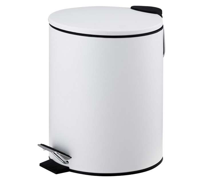 First Dutch Brand Pedal Bin - Matt White (5L)