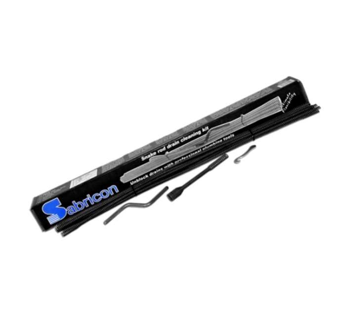 Sabricon Snake Rod Drain Cleaning Kit - Black