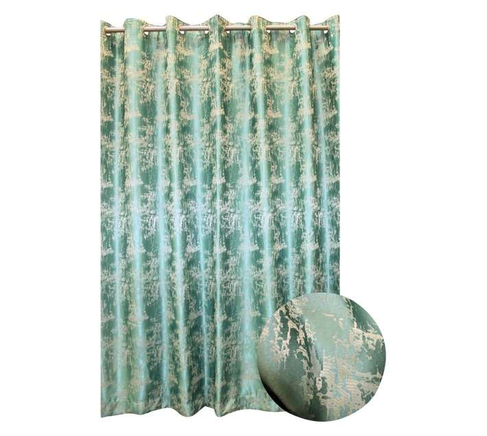 Design House Nandi Eyelet Curtain - Green (2300 x 2230mm)