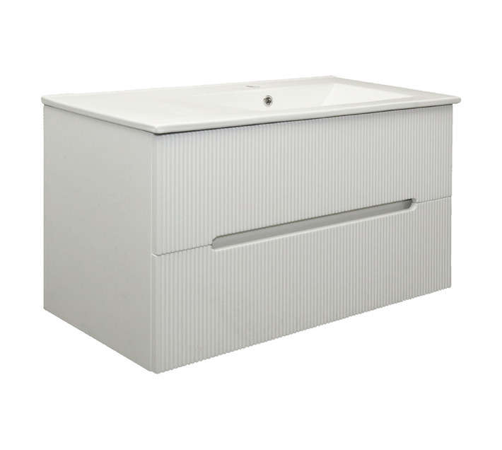 Lusso Wall Mount Moderno Vanity Cabinet - White (900mm)
