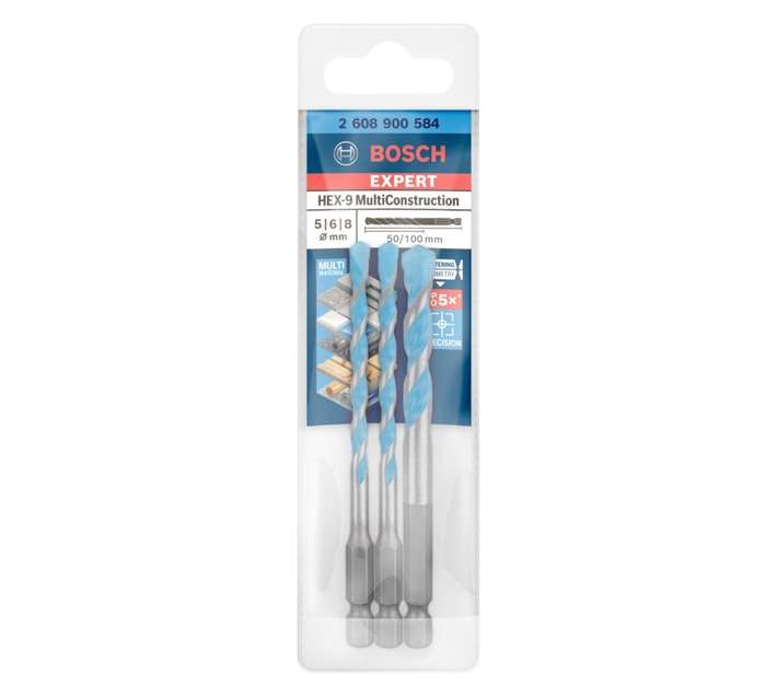 Bosch 3 Piece Multi-Purpose Construction Drill Bit Set