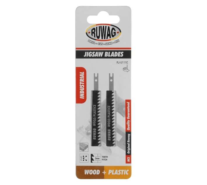 Ruwag RJ-U111C U-Shank Wood/Plastic Jigsaw Blades (2 Pack)