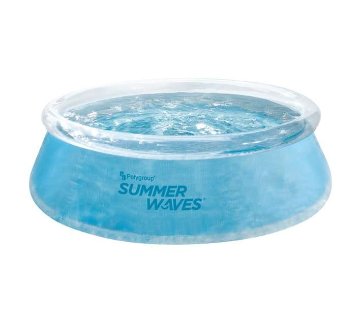 Summer Waves Ring Pool Quick Set 8 Feet - Transperant (2440 x 760mm)
