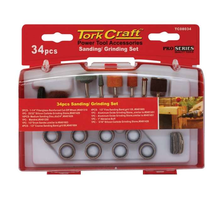 Tork Craft TC08034 34 Piece Mini Tool Accessories Set