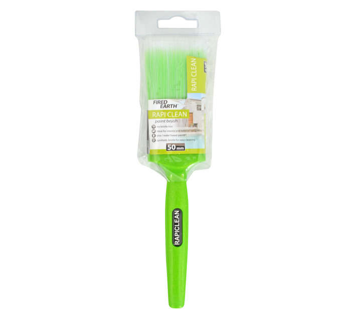 Fired Earth Rapi Clean Paint Brush - Lime (50mm)