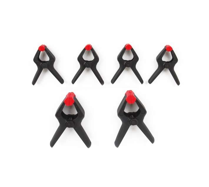 Mastercraft 6 x Plastic Clamps (2 x 1.4 x 3/4 inch)