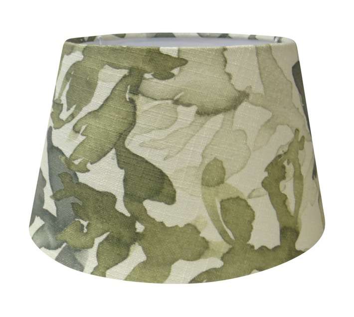 Design House Sea Weed Print Tapered Drum Lamp Shade - Green (260mm)