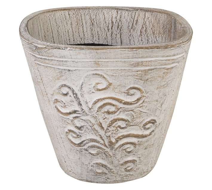 Medium Fern Pot - White