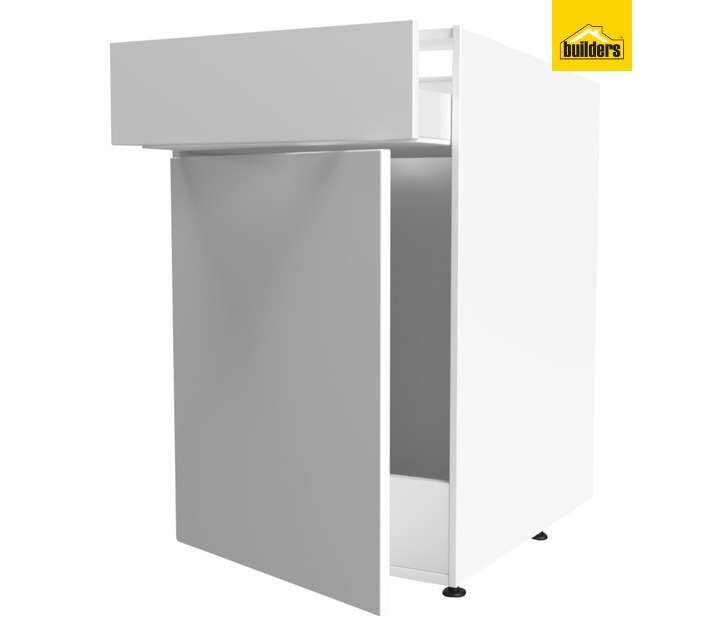 Home and Kitchen Base Unit 1 Drawer Wrap Cabinet - Alpine White (450mm)