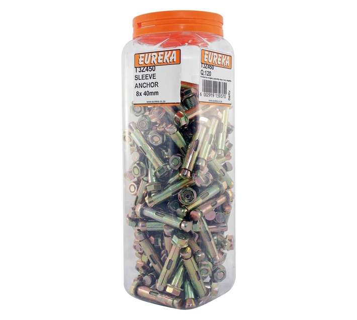 Eureka 8 x 40mm Sleeve Anchor (120 Pack)