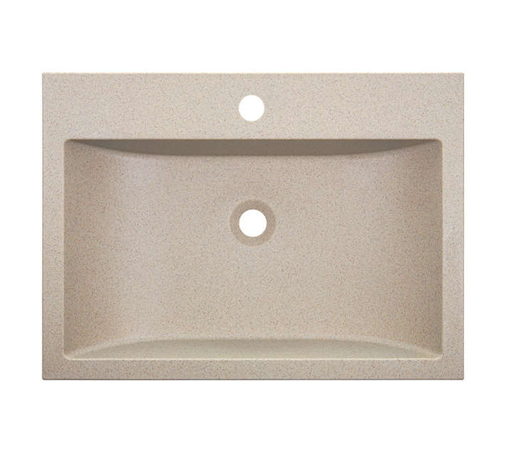 Laveo Albano Granite Wahbasin - Beige (600 x 440 x 100mm)
