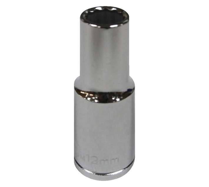 Mastercraft D/Wall Socket 1/2 Inch Dr 12 Pt - Chrome (12mm)