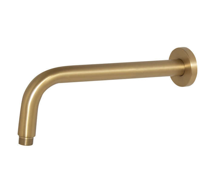 LUSSO SHWR ARM 300MM RND BR/BRS