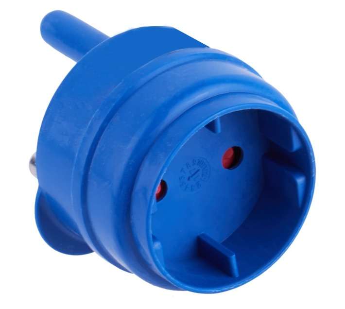 Powerworx Adaptor 1 x Shucko - Blue