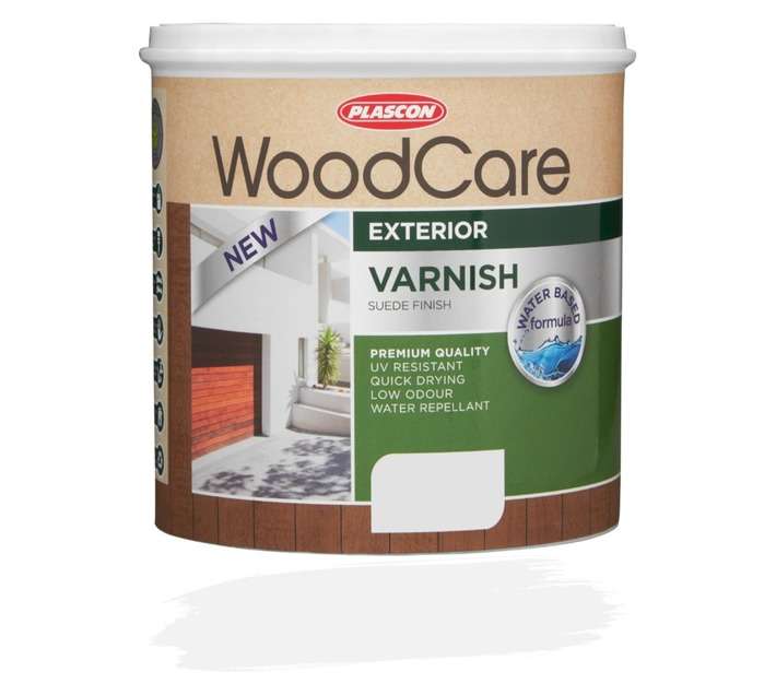 Plascon WoodCare Sunproof Varnish Suede - Clear (1L)