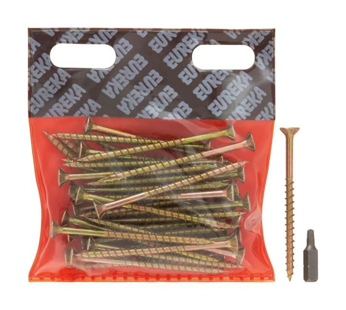 Eureka 1FE80U 5 x 75mm Cut Screw Smooth Shank (30 Pack)