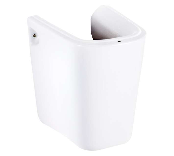 Cobra Arrive Wall Mounted Semi Pedestal - White (220 x 228 x 312mm)
