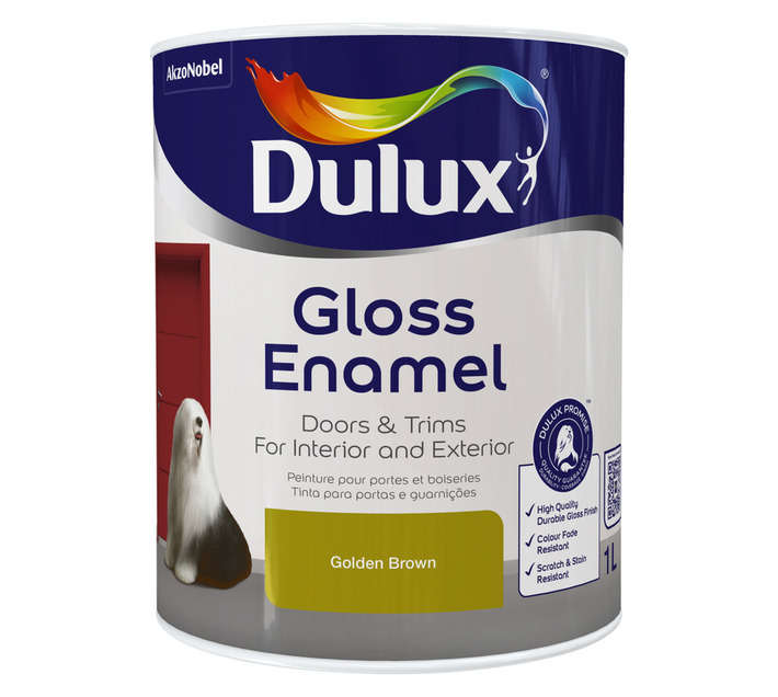 Dulux Gloss Enamel - Golden Brown (1L)
